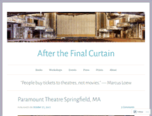 Tablet Screenshot of afterthefinalcurtain.net